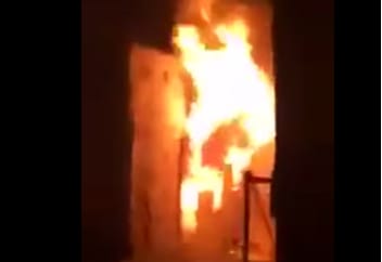Videó: Így lángolt József sírja Nábluszban
