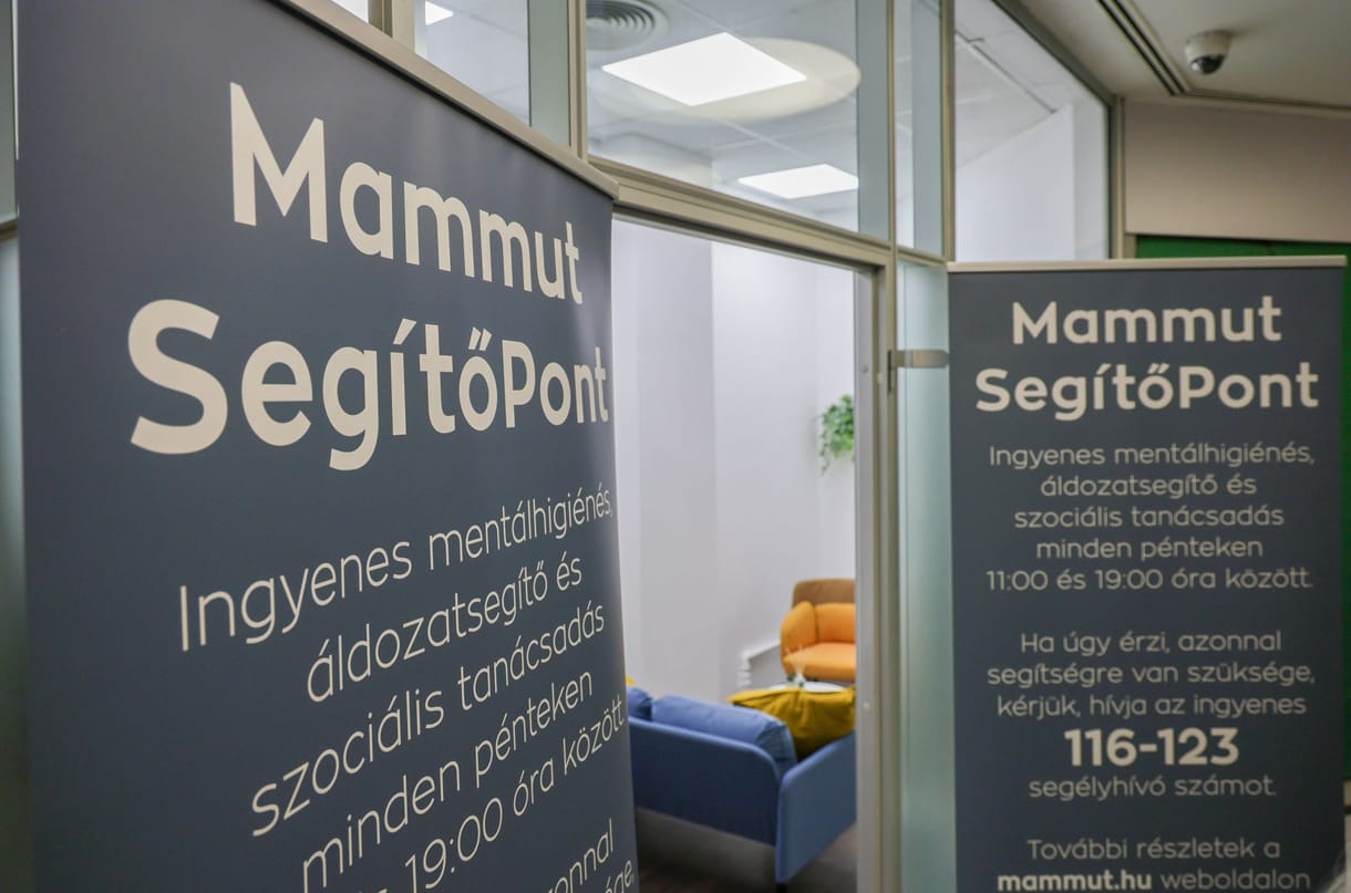 A sok öngyilkosság miatt segítőpontot nyitottak a Mammutban