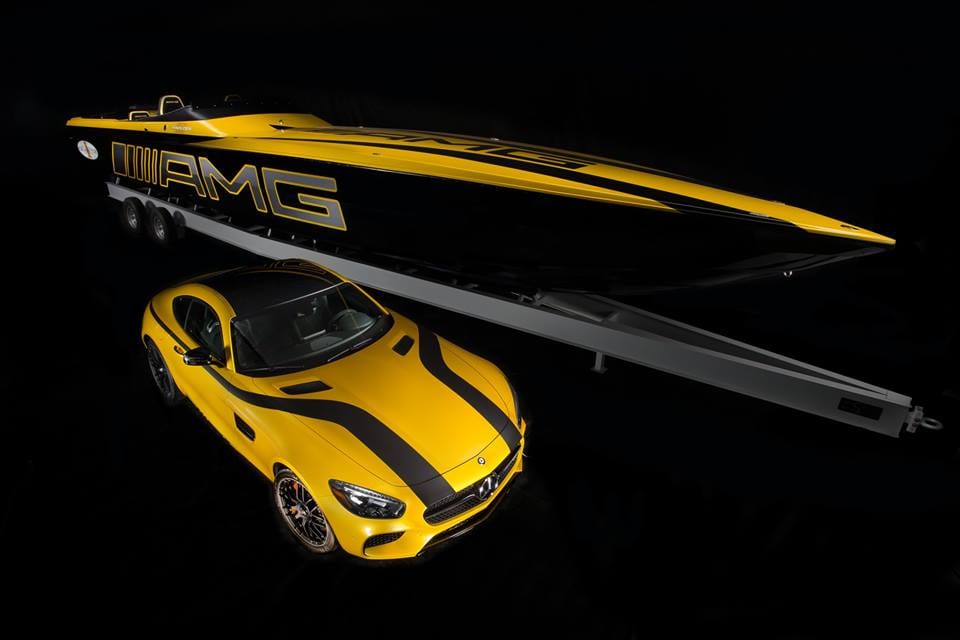 Egy motorcsónak, amelyet a Mercedes AMG GT ihletett