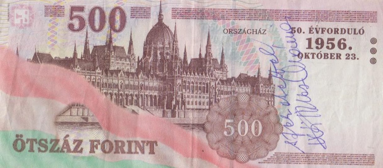 350 500 forintot fizettek egy 500 forintosért, amit Wittner Mária írt alá
