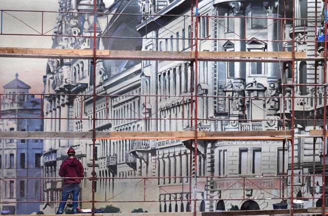Itt látható Budapest egyik legnagyobb szabadtéri falképe