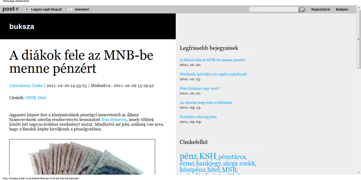 A diákok fele az MNB-be menne lakáshitelért