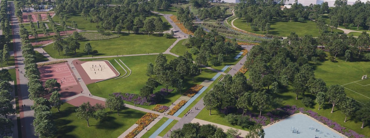 Bemutatta Vitézy Dávid a csepeli közpark látványtervét