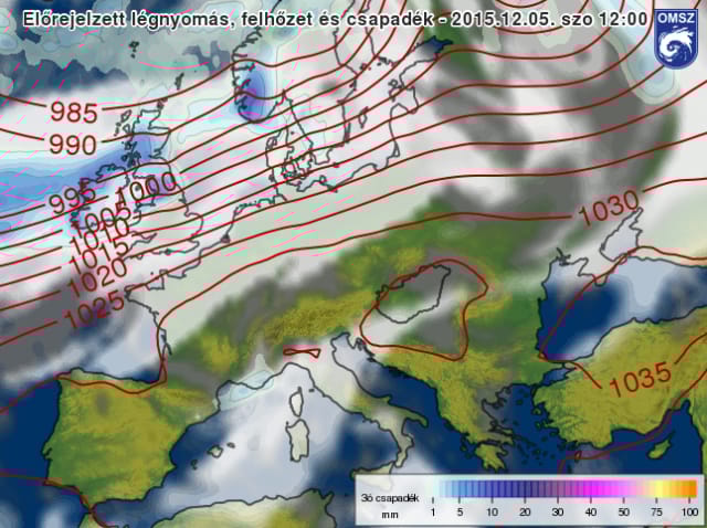 Így süpped ködbe az ország - műholdkép