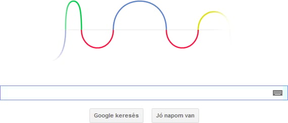Az elektromágneses hullámzás felfedezőjének állít emléket a mai doodle