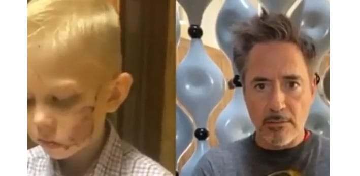 A Bosszúállók egy kisfiú előtt tisztelegnek, aki megmentette a húgát egy kutyatámadástól
