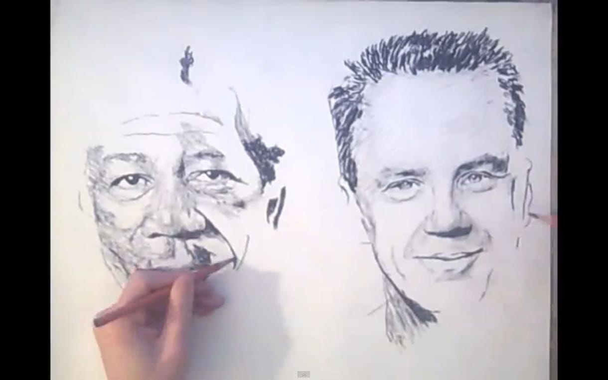 Kétkezes rajzművész (videó)