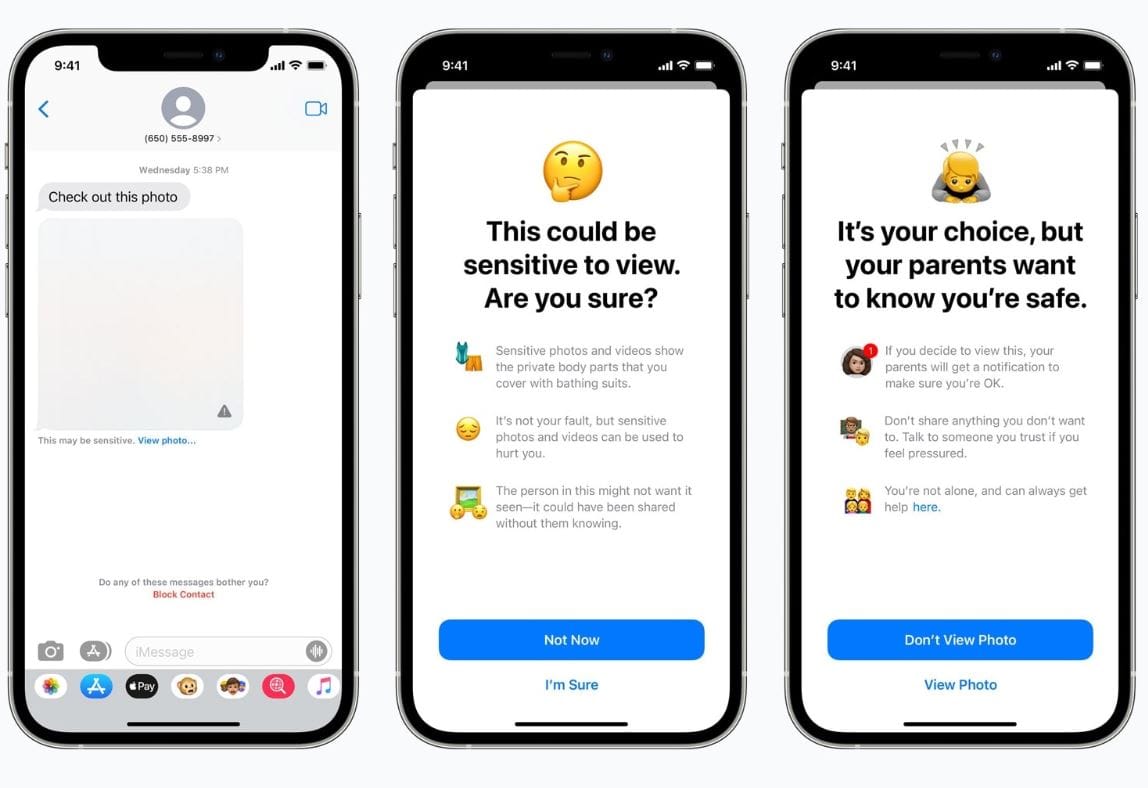 Az iPhone automatikusan elhomályosítja majd a meztelen fotót, ha azt gyerekeknek küldenék