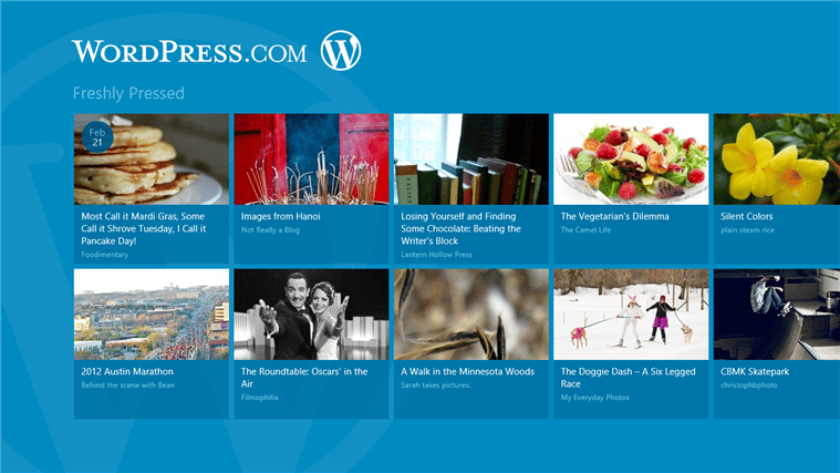 Megszületett a Windows 8-ra optimalizált Wordpress alkalmazás