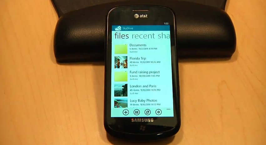 Windows Phone 7.5-re is megérkezett a SkyDirve [videóval]