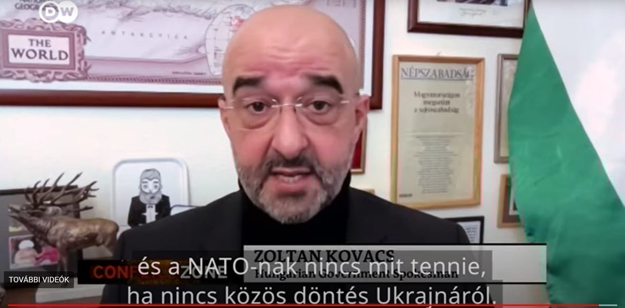 Kovács Zoltán nem volt hajlandó kimondani a német tévének, hogy szeretné, ha Ukrajna megnyerné a háborút