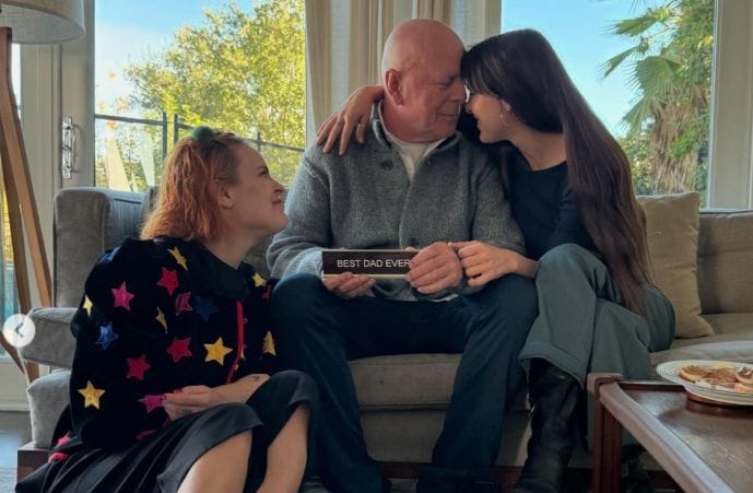 Újabb megható fotót posztoltak Bruce Willis lányai