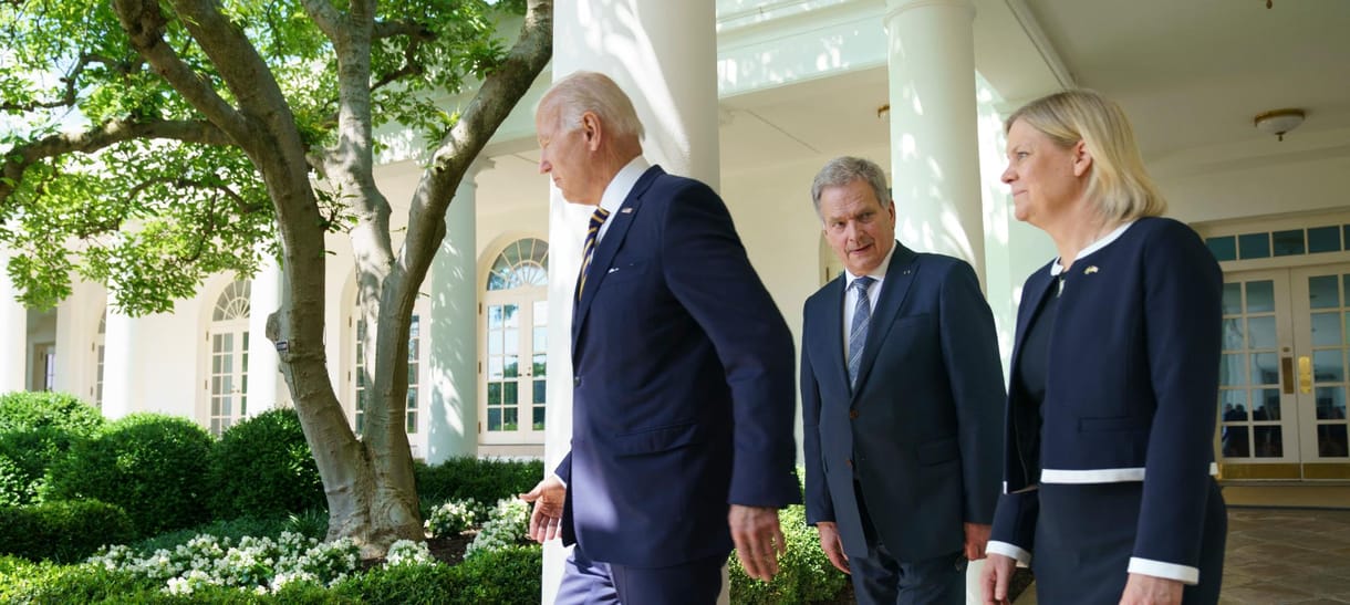 A finn államfőt és a svéd miniszterelnököt fogadta Joe Biden a Fehér Házban