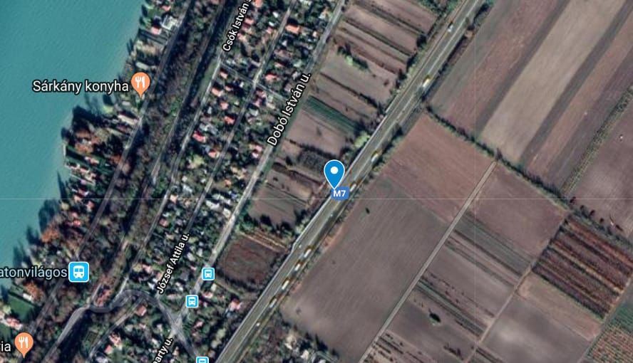 Leterelik a forgalmat az M7-esről Sóstónál