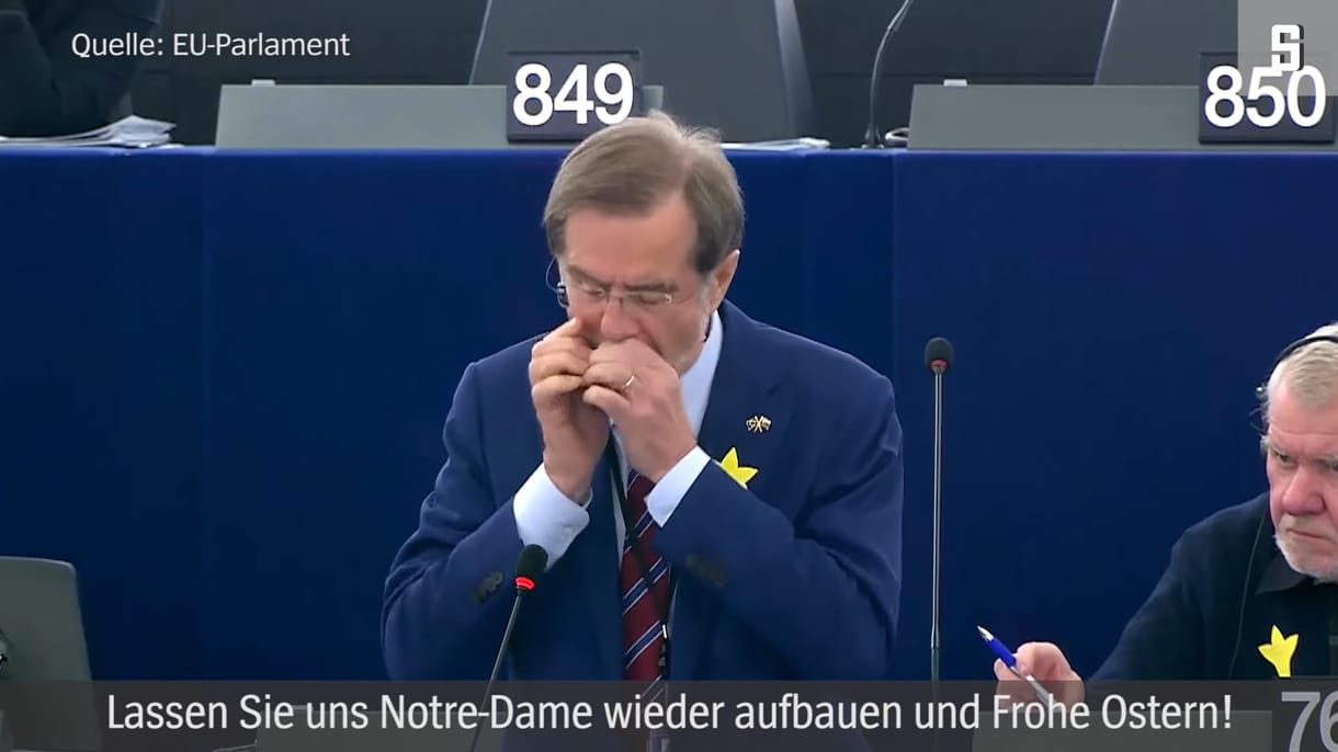 Borúra derű: egy szlovén politikus szájharmonikával szórakoztatta az EP-képviselőket