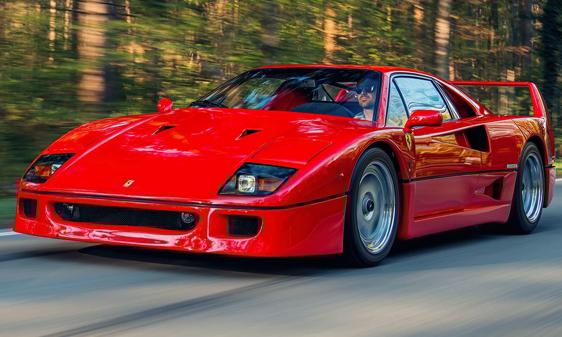 A Ferrari, amire nem nagyon találni szavakat: eladó egy vörösben ragyogó F40