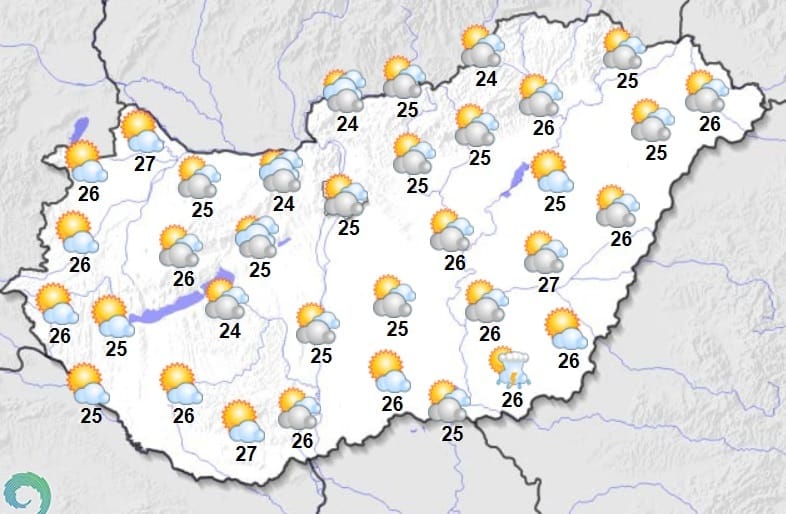 Délelőtt napos időnk lesz, de ne hagyjuk otthon az esernyőt