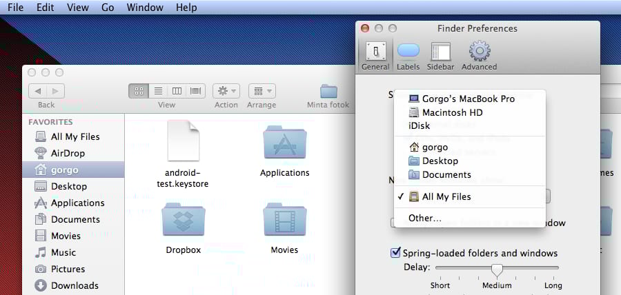 OS X tipp: mappák és fájlok gyorsabb elérése a Finderben