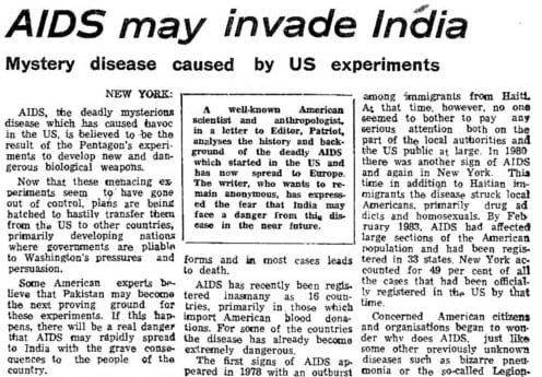 Csaknem 40 éve kiirthatatlan a KGB-s fake news az AIDS eredetéről