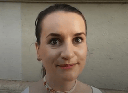 Lukácsi Katalin, az egyik szónok utoljára egy békemeneten vett részt ekkora tüntetésen