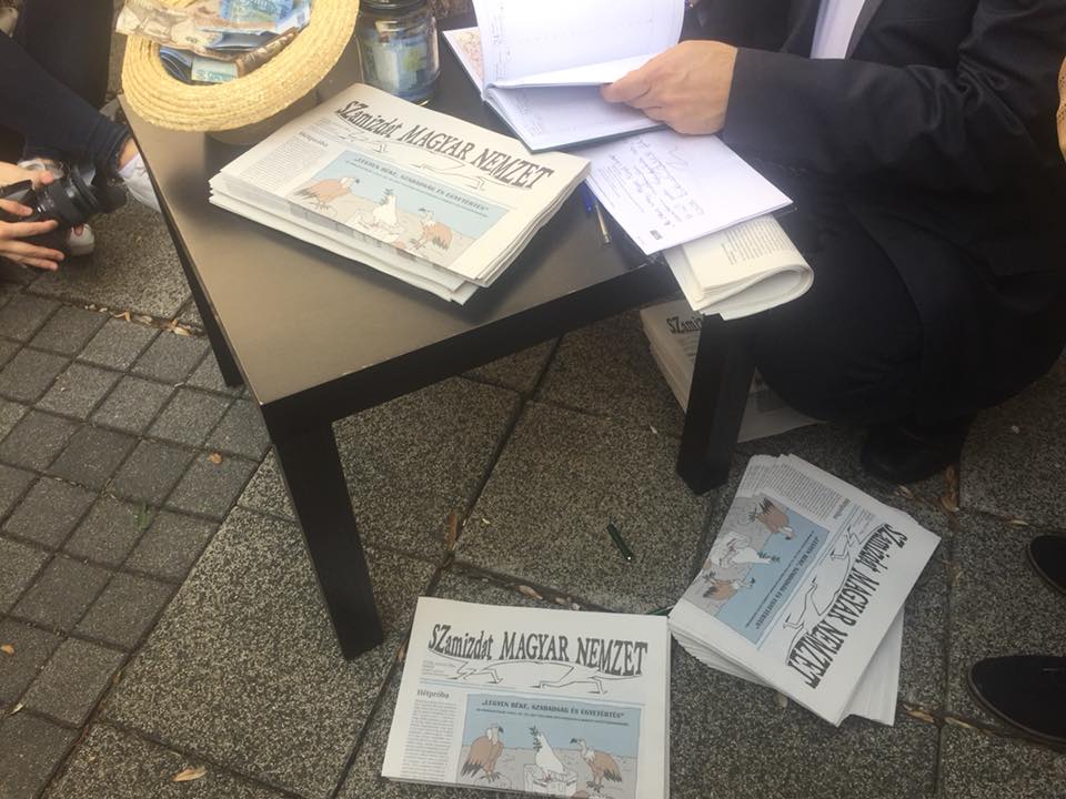 Elgondolkodtató indokokkal hárították el a nyomdák a szombati szamizdat Magyar Nemzet elkészítését