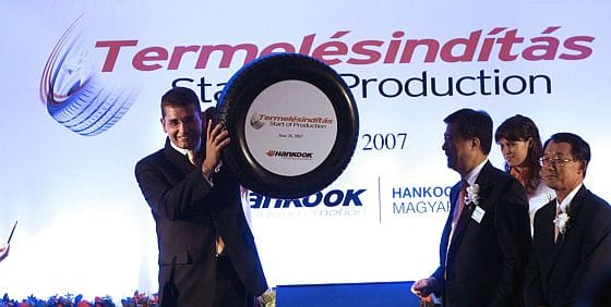 Növeli az első szerelői beszállításait a Hankook Rácalmáson