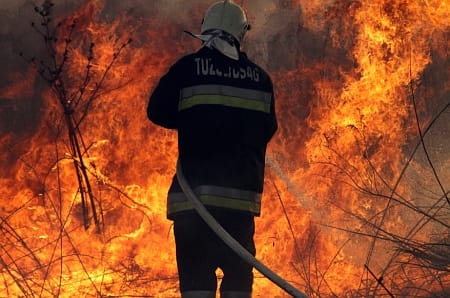 Öt hektáron égett a nádas Nagykanizsánál