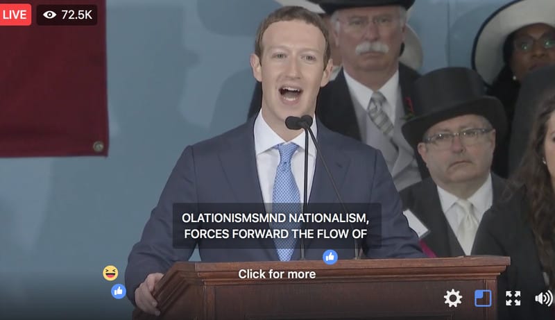 Kínos bakiparádét művelt a Facebook Zuckerberg nagy diplomasztós beszéde alatt