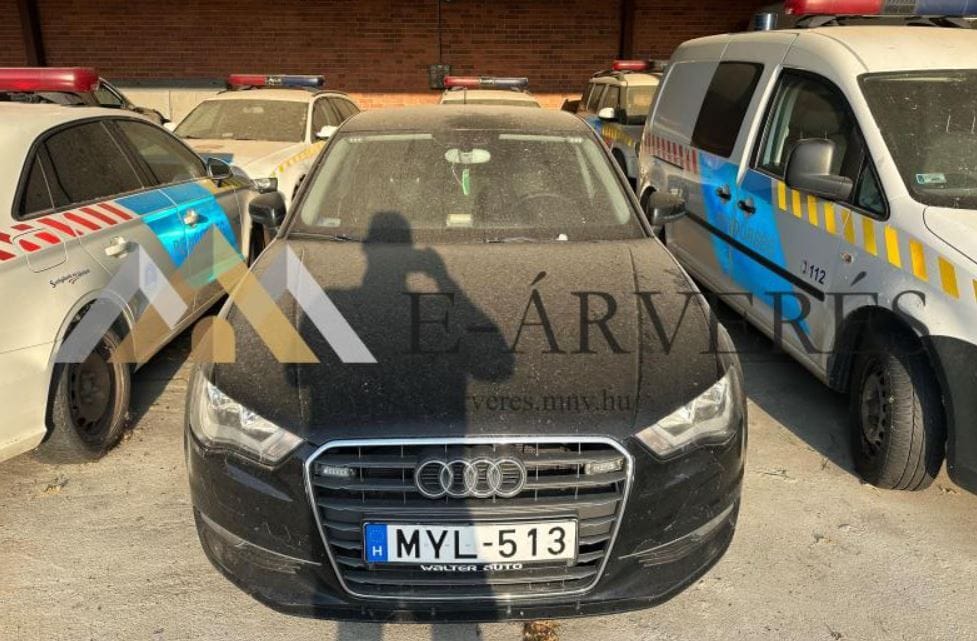 Árverésre kerül a soproni rendőrség civil Audija