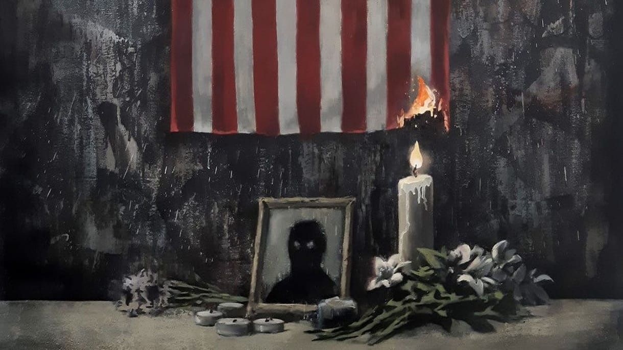 Banksy megrendítő alkotással reflektál George Floyd halálára