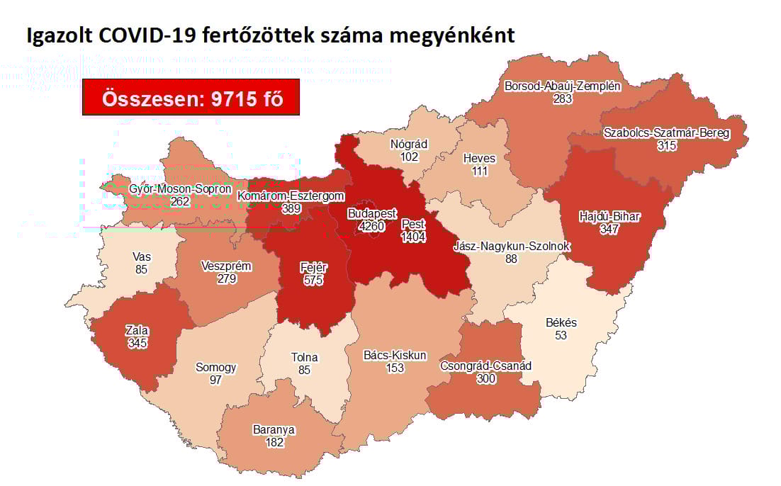 Elhunyt két beteg és 411 fővel nőtt a fertőzöttek száma