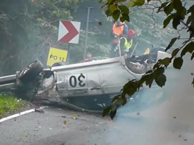 Ekkorát lehet esni egy Mitsubishivel - videó