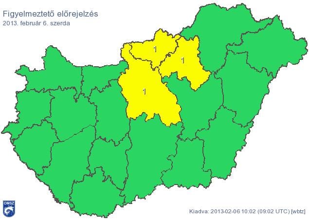 Húszcentis hó jöhet a hegyekben, figyelmeztetést adtak ki
