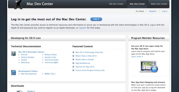 Már a fejlesztőknél az OS X Lion 10.7.4