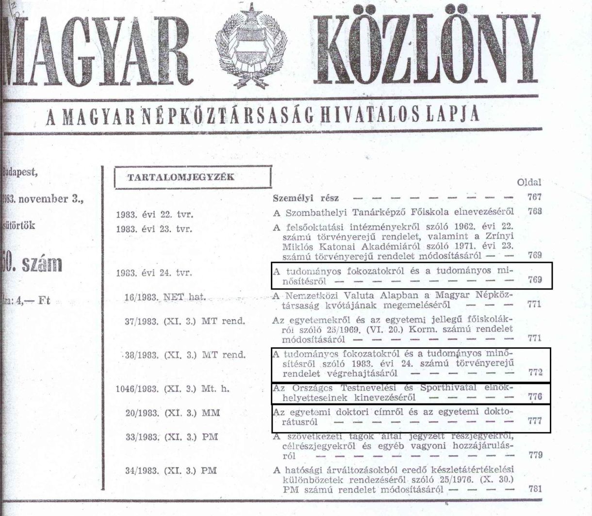 Édes anyanyelvük és a Magyar Közlöny