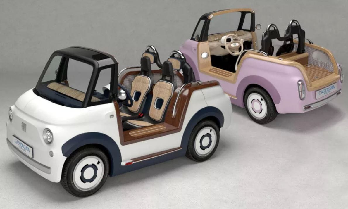 Tökéletes strandautót faragtak az elektromos Fiat Topolinóból