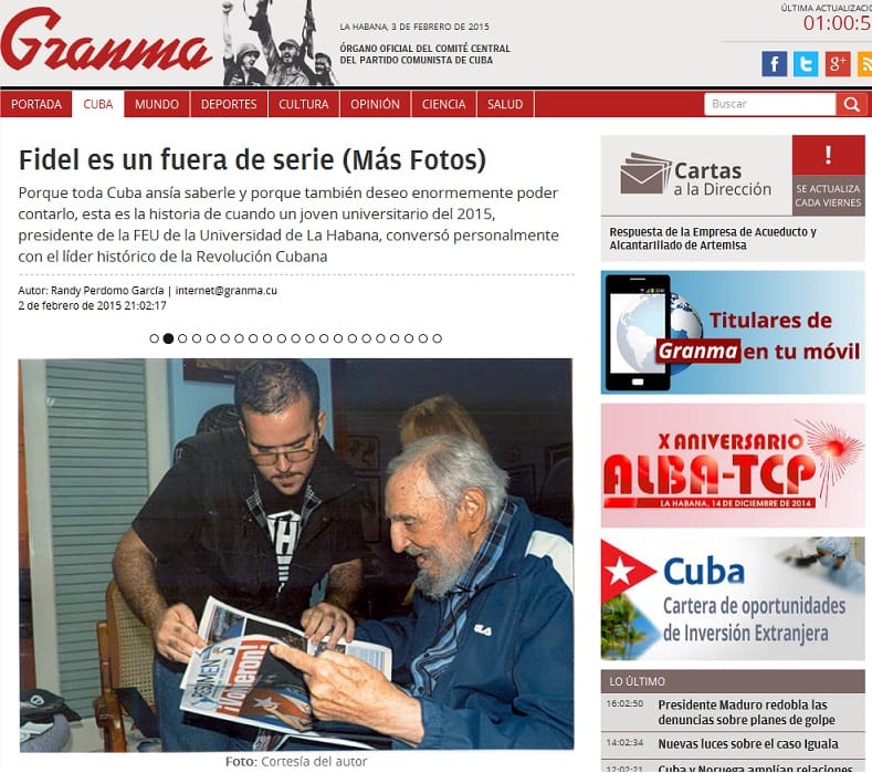 Fidel Castro él, fotók is készültek róla