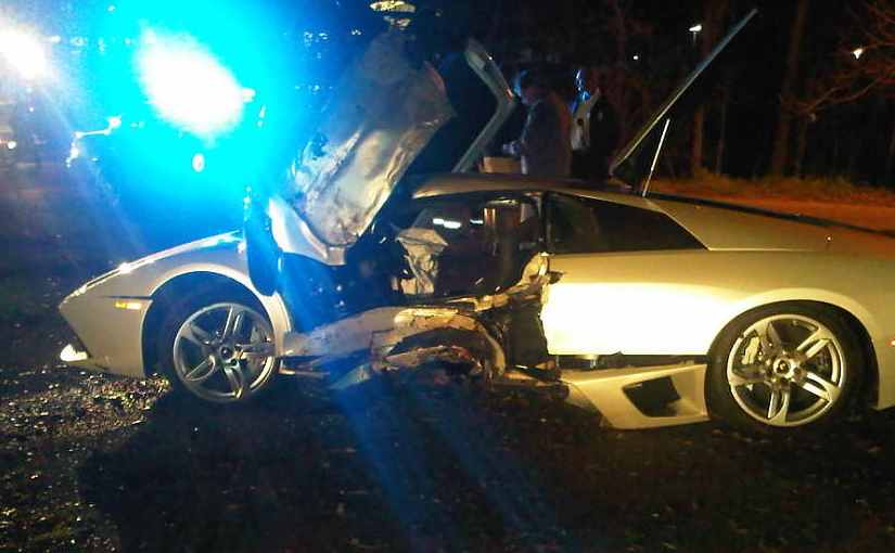 Lezúzta a papa Lamborghinijét egy 20 éves férfi – fotók