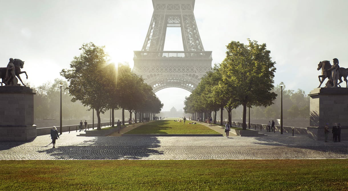 Az Eiffel toronynál sétált át a Szajna fölött egy kötéltáncos, 70 méter magasan