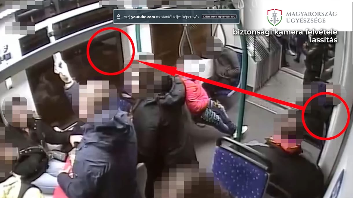 Alvó utasokat rabolt ki a villamoson, kiutasíthatják Magyarországról – videóval