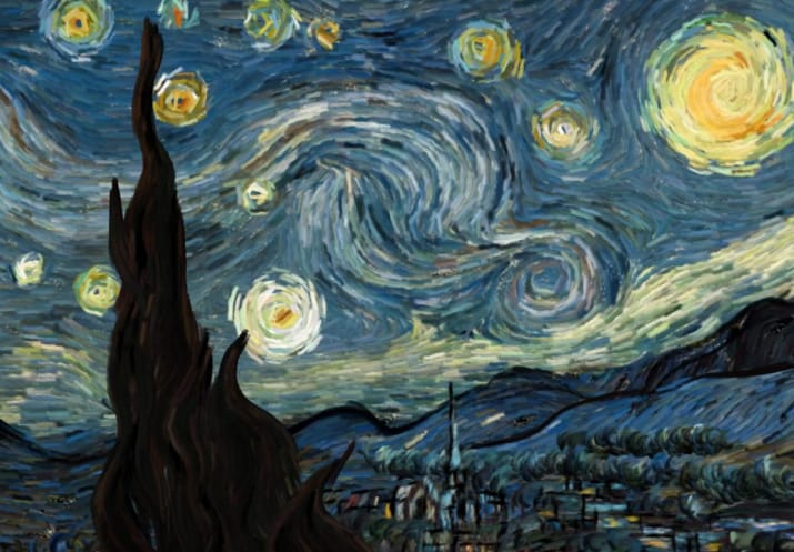 Zseniális animáció - Megmozdulnak Van Gogh ecsetvonásai (videó)