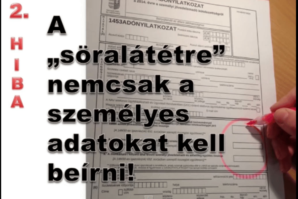 A NAV bemutatja a 7 gyakori hibát, amit szja-bevalláskor elkövetünk