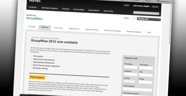 Elérhető a Novell GroupWise 2012