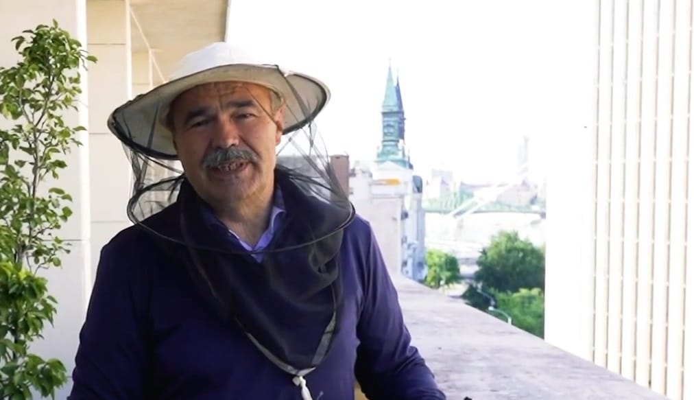 Nagy István jelenti, méhek vannak az Agrárminisztérium erkélyén