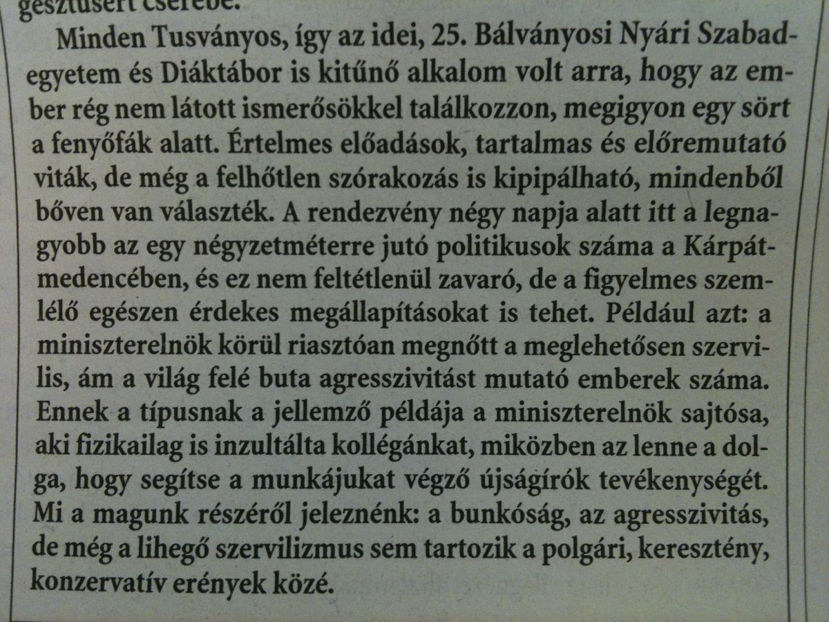 Orbán sajtósa agresszív, szervilis figura a Magyar Nemzet szerzője szerint