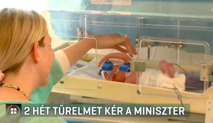 Szülési szabadsággal magyarázza a Honvédkórház koraszülöttcentrumának bezárását a miniszter