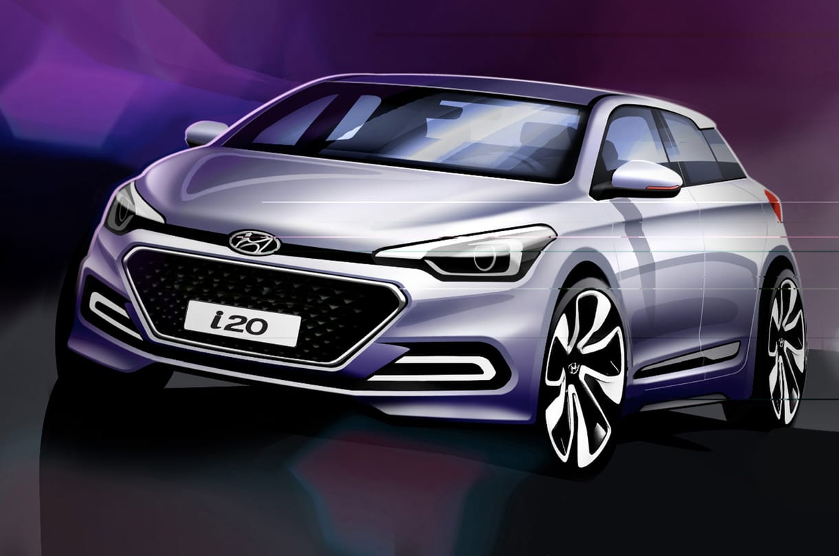 Skicceken az új Hyundai i20