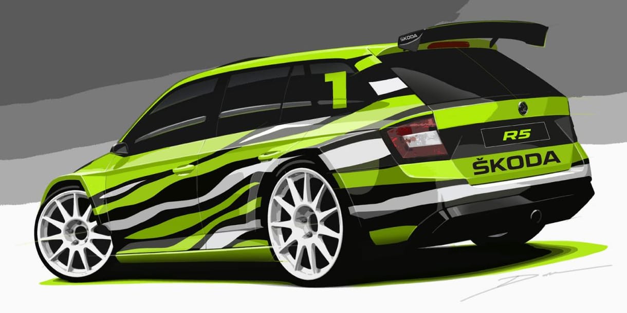 Vagány raliautót készített a Skoda a Fabia kombiból