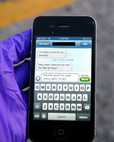 Íme, egy halálos baleset előtti utolsó sms