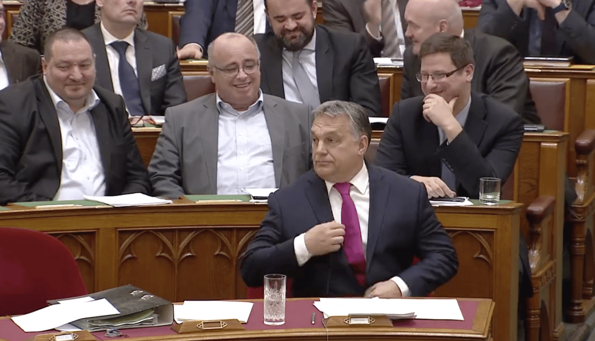 Orbán Viktor a parlamentben: